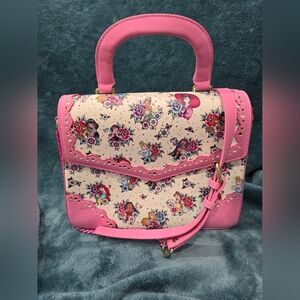Disney X Loungefly Princess Floral Tattoo Faux Leather Collectible Crossbody